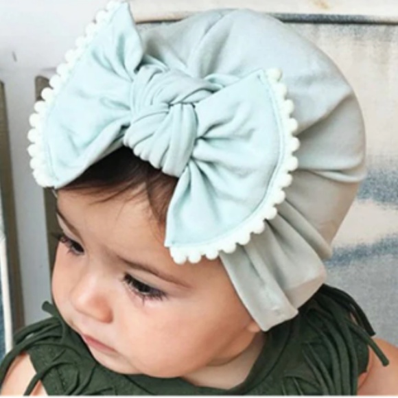 Other - New, pink Bow Lace Knotted Hooded Hat
